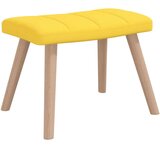  Gugalni stol s stolčkom gorčično rumeno blago, (20804256) | Shoptok.si