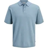 Muška majica JREBCALLUM KNIT POLO SS SN, Plava