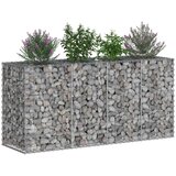  Gabionski uzdignuti krevet Srebrno 170 x 50 x 80 cm - 170 x 50 x 80 cm | shoptok.hr