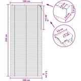  Venecijanska roleta Bijela 100 x 250 cm 35 mm | shoptok.hr