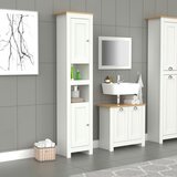 MID.YOU Visoka Omara Balusa, Bela, Barva Hrasta | Shoptok.si