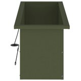  Vrtna posuda za sadnju s LED svjetlom 2 kom. Maslinastozelena - Maslinastozelena 30 x 80 x 30 cm 2 | shoptok.hr