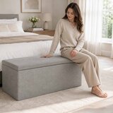  Zložljiv tabure s prostorom za shranjevanje – 76 cm, s pokrovom | Shoptok.si