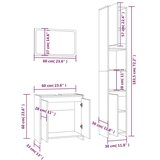 vidaXL 3-dijelni set kupaonskog namještaja boja hrasta drveni | shoptok.hr