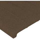  Uzglavlje s ušima tamnosmeđe 93x16x118/128 cm od tkanine | shoptok.hr