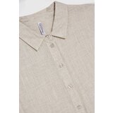 Marisse Beige Cotton And Linen Shirt | ePonuda.com