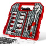 Einhell set nasadnih ključeva i bitova, 37/1, L-Box | shoptok.hr