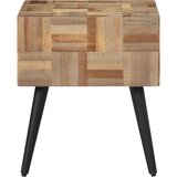  Bočni stolić 40 x 40 x 45 cm od masivne obnovljene tikovine | Eponuda.com