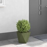  Cvetlično korito Oljčno zelena 30 x 30 x 30 cm Jeklo, (5000207429) | Shoptok.si