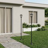  Set uličnih lampi with LED Bulb 2 kom. Crna 16 x 16 x 156 cm | shoptok.hr