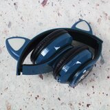  Cat Ear Bluetooth slušalice tamno plave | Eponuda.com