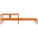  Ležaljka za sunčanje voštano smeđa 199,5x62x55 cm od borovine | shoptok.hr