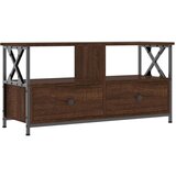 TV omarica rjavi hrast 90x33x45 cm inženirski les in železo, (20912801) | Shoptok.si