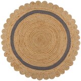 Flair Rugs Siva/naravna ročno tkana okrogla preproga iz jute ø 160 cm Grace Grey – Cene