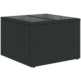 vidaXL 2-dijelni set vrtnih sofa s jastucima poliratan i staklo crni | shoptok.hr