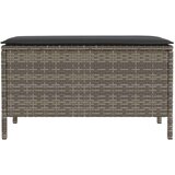  Vrtni otoman Siva i tamno siva 80 x 38 x 45 cm PE ratan | shoptok.hr