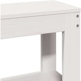 vidaXL Posteljni okvir z vzglavjem brez vzmetnice bel 140x190 cm | Shoptok.si