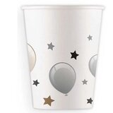  Srebrni set od 8 papirnatih čaša od 200 ml | shoptok.hr