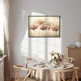  Slika - Flowers in Beige (1 Part) Wide 60x40 | shoptok.hr