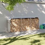  Držač za cjepanice srebrni 234x45x100 cm od pocinčanog čelika | shoptok.hr