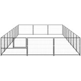  Kavez za pse crni 24 m² čelični | shoptok.hr