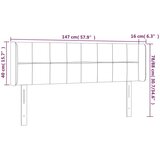  Uzglavlje tamnozeleno 147x16x78/88 cm baršunasto | shoptok.hr