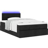  Otomanski krevet s madracem crni 120x200 cm tkanine | shoptok.hr