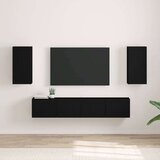 vidaXL TV zidni ormar 2 pcs Crna 30 x 31 x 60 cm Konstruirano drvo | shoptok.hr