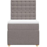  Krevet s oprugama i madracem smeđesivi 80x200 cm od tkanine | shoptok.hr