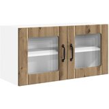  Zidni stakleni ormarić Umjetnički hrast 80 x 31 x 40 cm | shoptok.hr