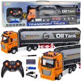 Kamion cisterna na daljinsko upravljanje Oil Tank 1:24 - narančasto/sivi | shoptok.hr