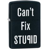 Zippo vžigalnik na bencin 28664 Can't Fix Stupid Black Matte | Shoptok.si