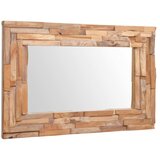  Ukrasno Ogledalo od Tikovine 90x60 cm Pravokutno | Shoptok.si