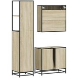 3-dijelni set kupaonskog namještaja boja hrasta sonome drveni | shoptok.hr
