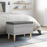  Klupa za pohranu siva boja hrasta 62x42x46 cm konstruirano drvo | shoptok.hr