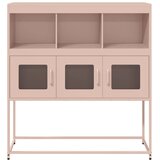  Komoda ružičasta 100,5x39x107 cm hladno valjani čelik | shoptok.hr