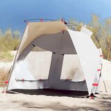  Šator za plažu za 2 osobe vodootporni sivi | shoptok.hr