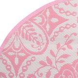 Vanjski tepih ružičasti Ø 120 cm PP | shoptok.hr