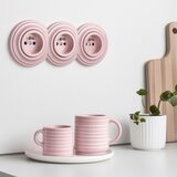  Kliklap - Trostruka retro kućna utičnica sa okvirom 230V staroružičasta | Eponuda.com