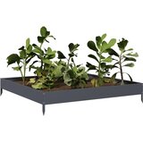  Povišena vrtna gredica antracit 100 x 100 x 18,5 cm od čelika | Eponuda.ba