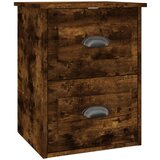 Maison Chic Stenska Nočna omarica - Nočna miza dimljeni hrast 41,5x36x53 cm, (21686907) Cene