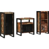 vidaXL Set namještaja za kupaonicu 3 pcs Čvrsto reciklirano drvo | shoptok.hr