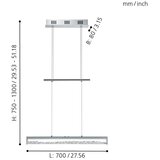 Eglo 93625 - led prigušiva svetiljka cardito 1 LED/24W/230V | Eponuda.com