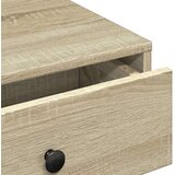 vidaXL Klubska mizica sonoma hrast 90x90x28 cm iverna plošča | Shoptok.si