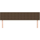  Posteljno vzglavje 2 kosa temno rjavo 90x5x78/88 cm blago, (20932153) | Shoptok.si