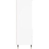  Visoka komoda bijela 40 x 36 x 110 cm od konstruiranog drva | Eponuda.com