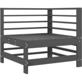  Kutna sofa od masivne borovine s jastucima siva | shoptok.hr