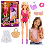 Anlily lutka u kupaćem kostimu, torbi za plažu i setu dodataka Slike