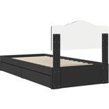  Postelja s shranjevanjem Črna 90 x 190 cm Konstruiran les, (5000105147) | Shoptok.si