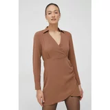 Vero Moda Haljina boja: smeđa, mini, ravna
